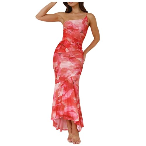 Sommerkleid Damen Elegant, Hochzeitsgast Freizeit Atmungsaktiv Abendkleider Party Outfit Leicht Rückenfrei Lang Schicke Hochzeitsgast Kleid Sommerkleid Abschlussfeier Wickelkleid Sundress Maxikleid von C'est TT