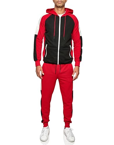 C-IN-C Herren Jogginganzug Ornament Design Barockmuster Sportanzug für Männer Trainingsanzug Laufanzug Gym Freizeitanzug Baggy Tracksuit Chill Modell von C-IN-C