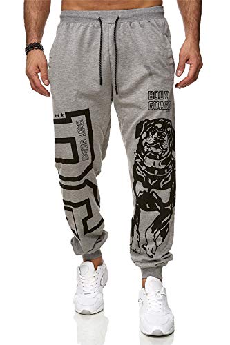 C-iN-C Herren Jogginghose Sporthose Trainingshose Slim FIT 3128 (Grau, L) von C-iN-C