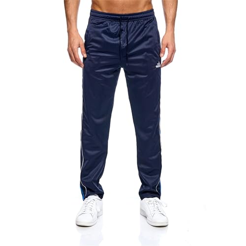 C-IN-C Herren Sport-Trainingshose mit Taschen – Glattes High-Performance Material, Atmungsaktiv & Bewegungsfreundlich (DE/NL/SE/PL, Alphanumerisch, 3XL, Regular, Regular, Navy) von C-IN-C