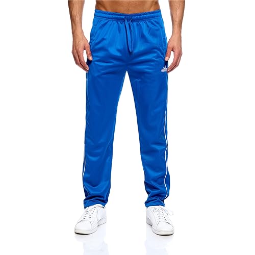 C-IN-C Herren Sport-Trainingshose mit Taschen – Glattes High-Performance Material, Atmungsaktiv & Bewegungsfreundlich (DE/NL/SE/PL, Alphanumerisch, L, Regular, Regular, Blau) von C-IN-C