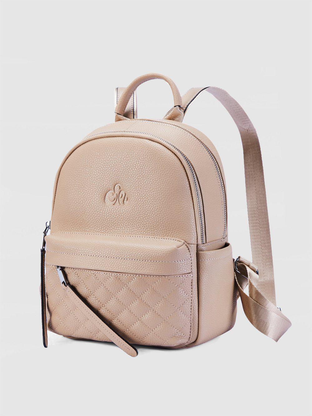 C`iel Cityrucksack Damen Leder, nude von C'iel