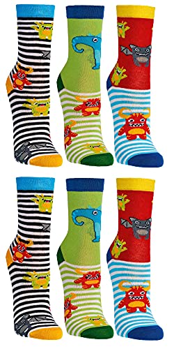 C&C KIDS Kinder Socken,6 Pack,23-26,Lustige Tiere/Junge von C&C KIDS