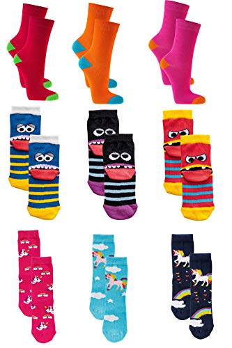 C&C KIDS Kinder Socken,9 Pack,27/30,Mädchen/9 Pack von C&C KIDS