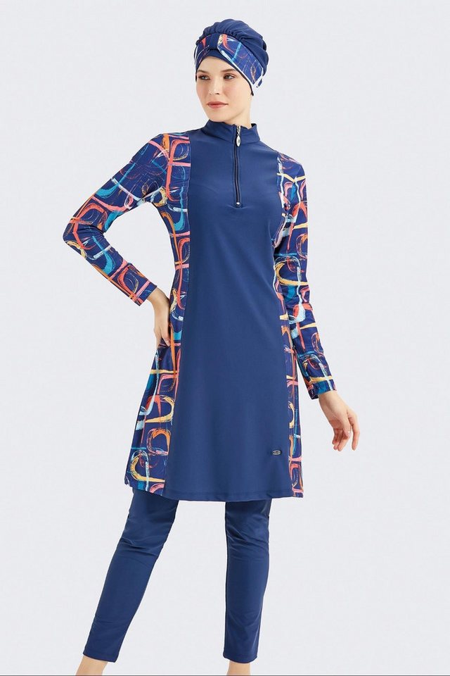 C&CITY Badeanzug Vollständige Abdeckung 4-teiliges Badeanzug-Set von C&CITY