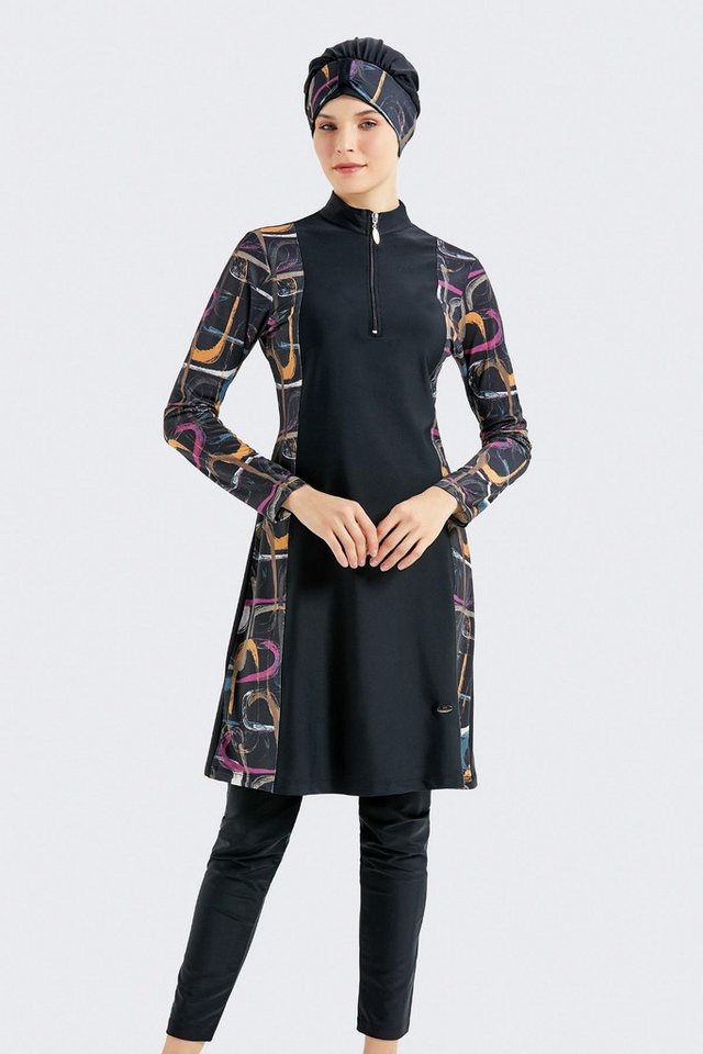 C&CITY Badeanzug Vollständige Abdeckung 4-teiliges Badeanzug-Set von C&CITY