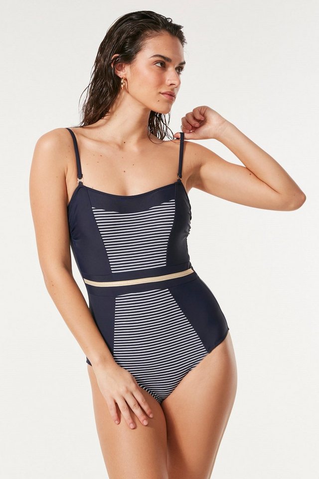 C&CITY Badehose Trägerloser Badeanzug 7515 Marineblau/Weiß C&CITY Badehose Trägerloser Badeanzug 7515 Marineblau/Weiß von C&CITY