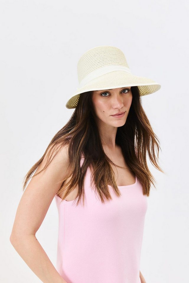 C&CITY Ballonmütze Strand Chic Strohhut Y25730-27 Beige von C&CITY