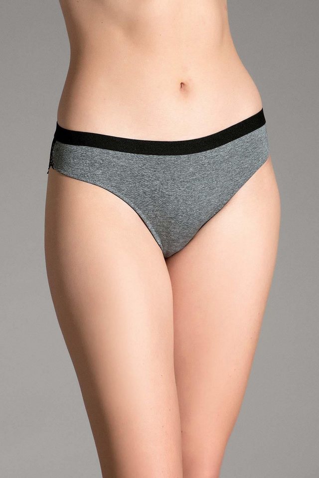 C&CITY Bikinislip Damen-Hipster-Höschen mit Mesh-Detail C18180 Grau meliert C&CITY Bikinislip Damen-Hipster-Höschen mit Mesh-Detail C18180 Grau meliert von C&CITY