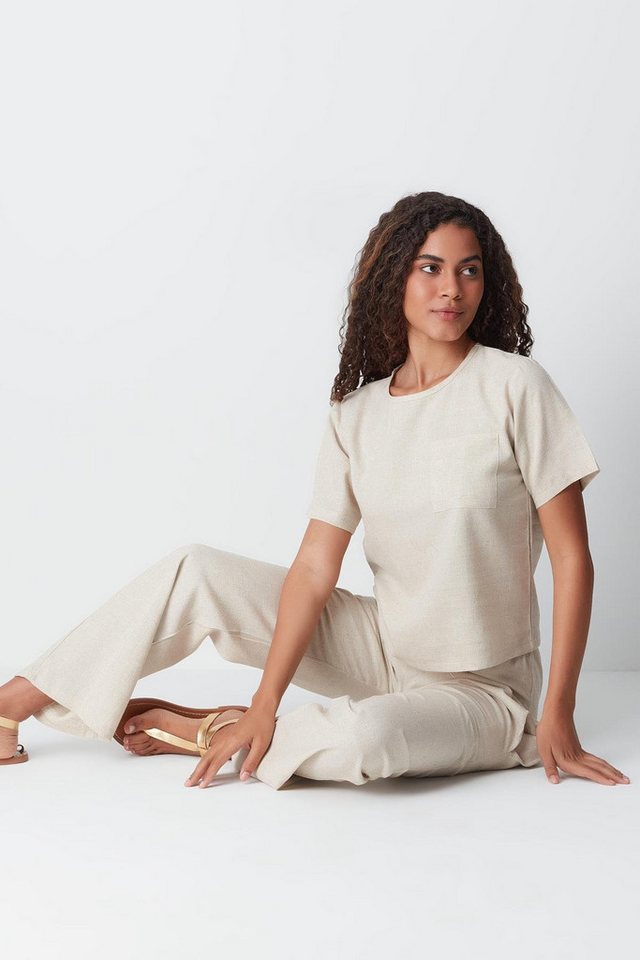 C&CITY Blusentop Kurzarm T-Shirt Set von C&CITY