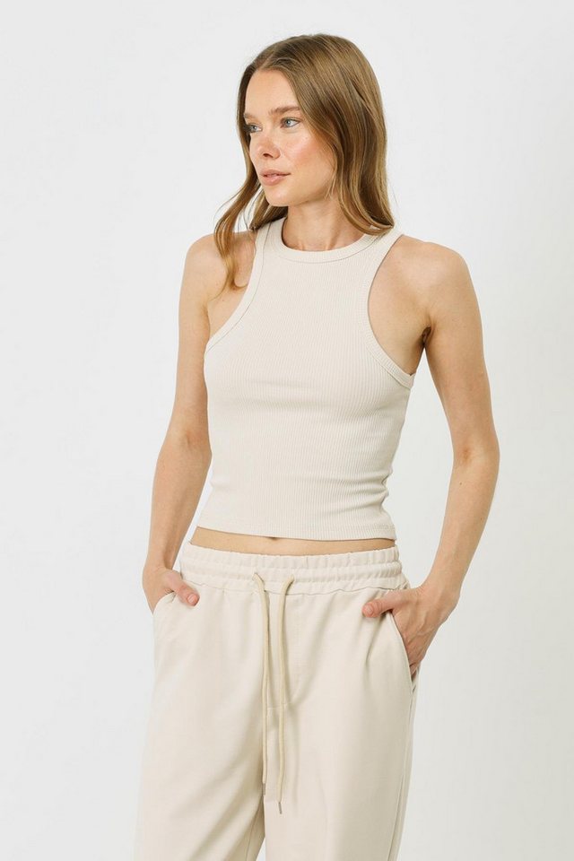 C&CITY Body Damen Halterneck Stretch Lang Tank Top von C&CITY