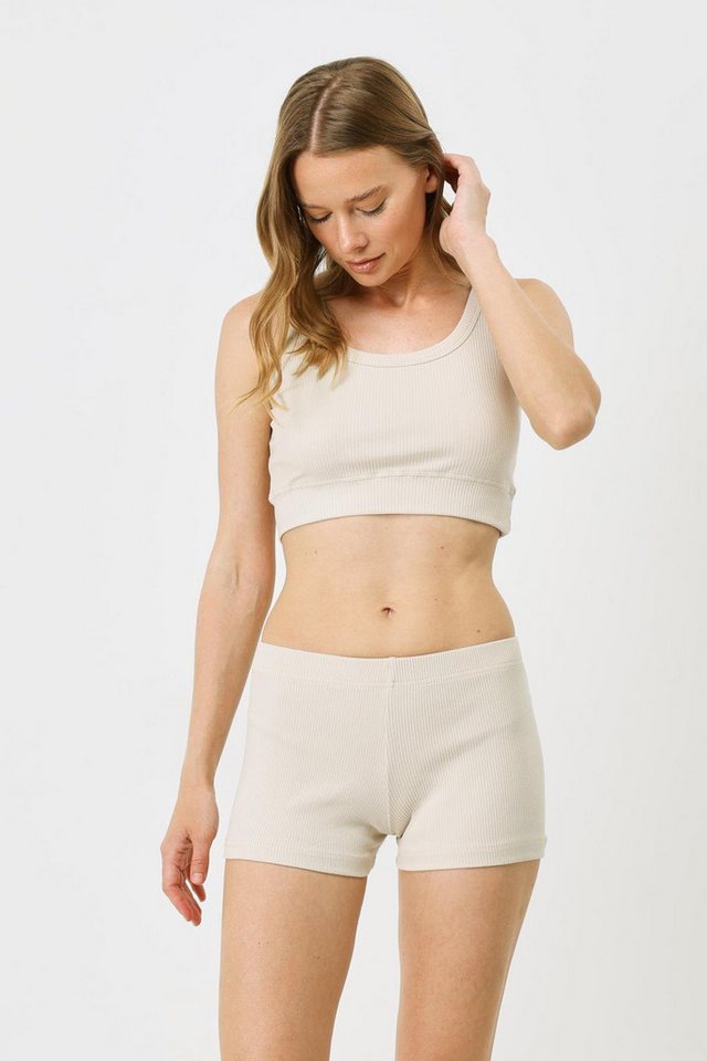 C&CITY Boxer Damen Rippstrick Kurze Boxershorts von C&CITY