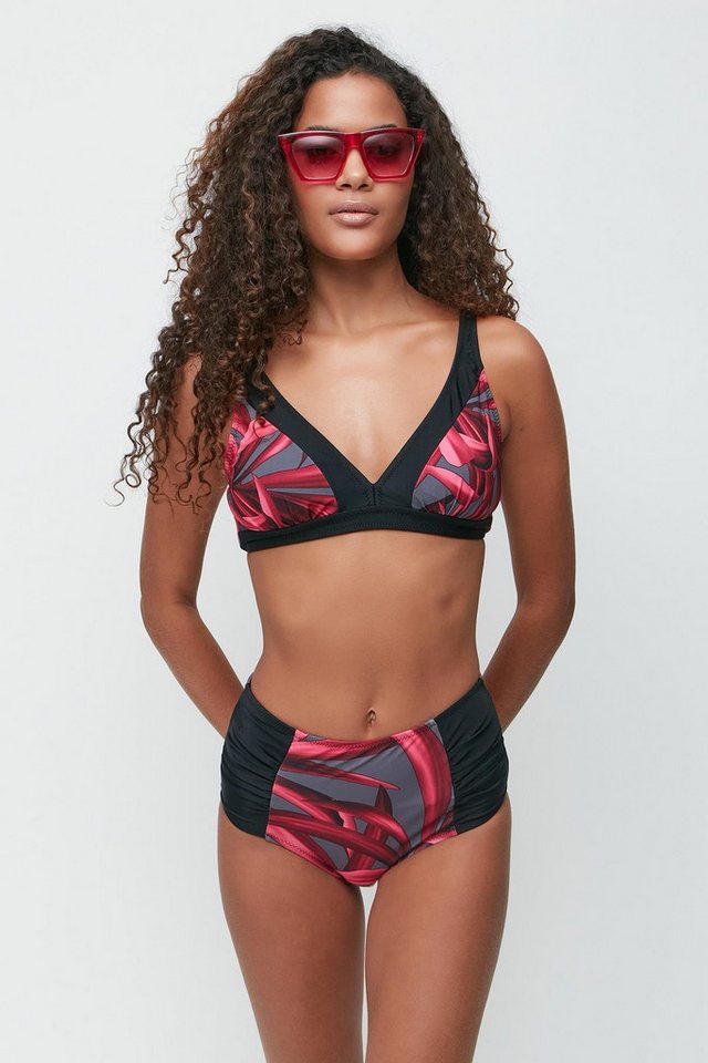 C&CITY Bügel-Bikini-Top Kompaktes Bikini-Set 3247 Rot von C&CITY