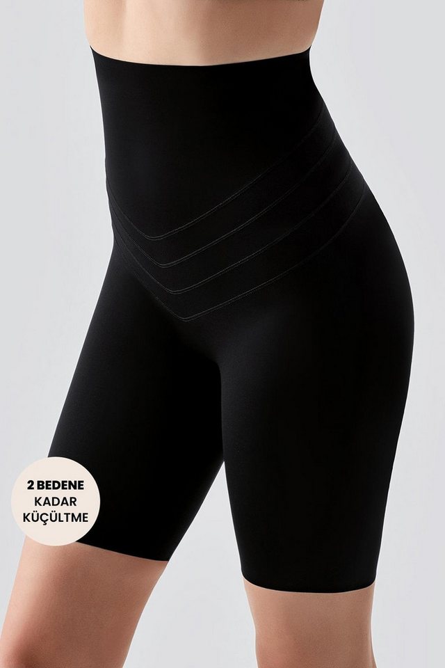 C&CITY Corsage Hohe Taille Laser Cut Lange Boxer Shapewear von C&CITY