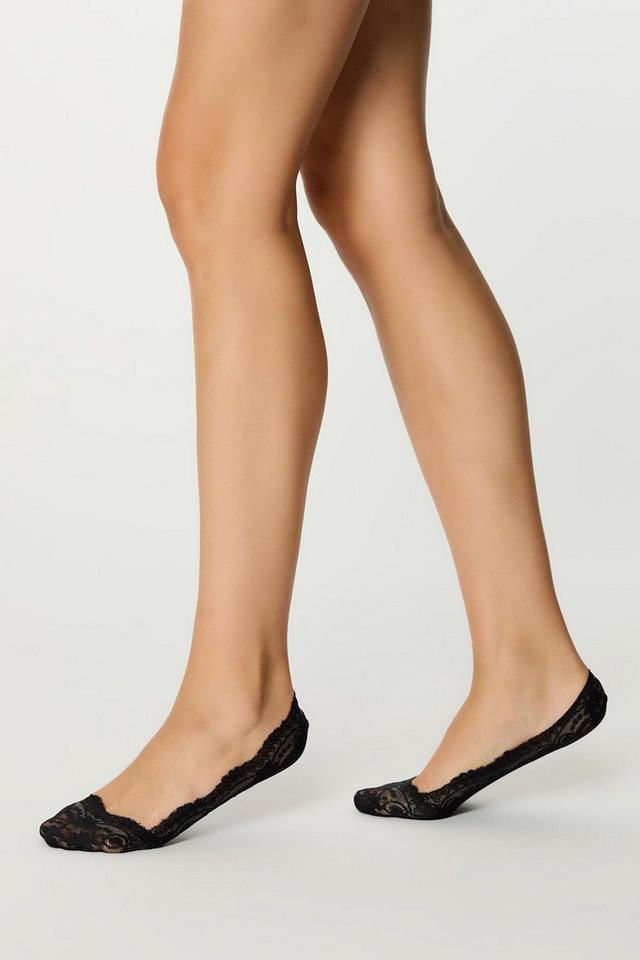 C&CITY Füßlinge Luna Lacy Ballerina Socken Puder von C&CITY