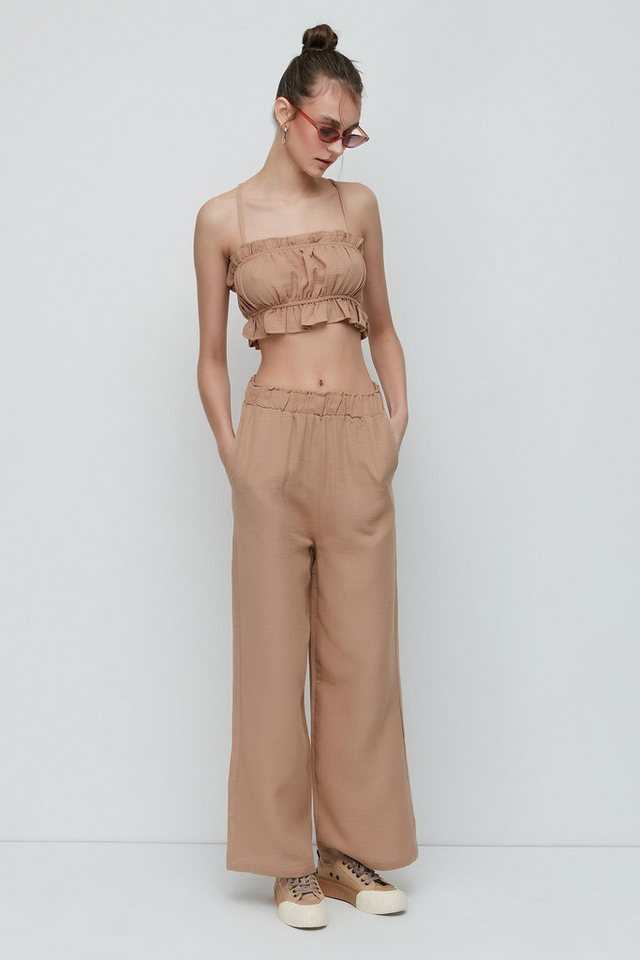 C&CITY Hosenanzug Bio-Baumwolle Muslin Crop Bustier Hose Set C&CITY Hosenanzug Bio-Baumwolle Muslin Crop Bustier Hose Set von C&CITY
