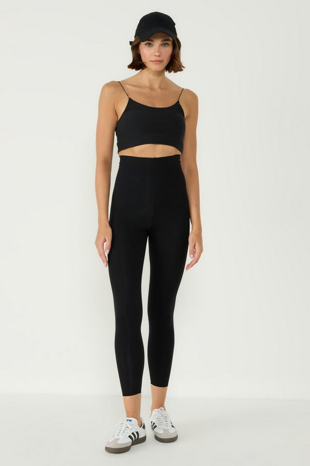 C&CITY Miederbody Hochtaillierte Laser-Cut-Kompressionsleggings von C&CITY