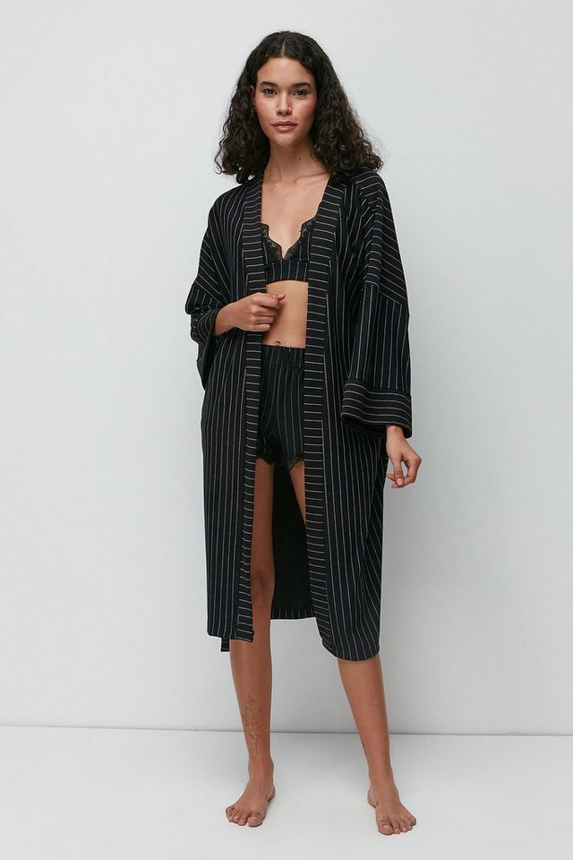 C&CITY Morgenmantel Batwing Langes Nachthemd von C&CITY