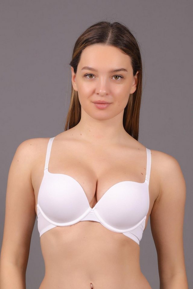C&CITY Push-up-BH Doppelter Push-Up-BH C17030 Marineblau von C&CITY