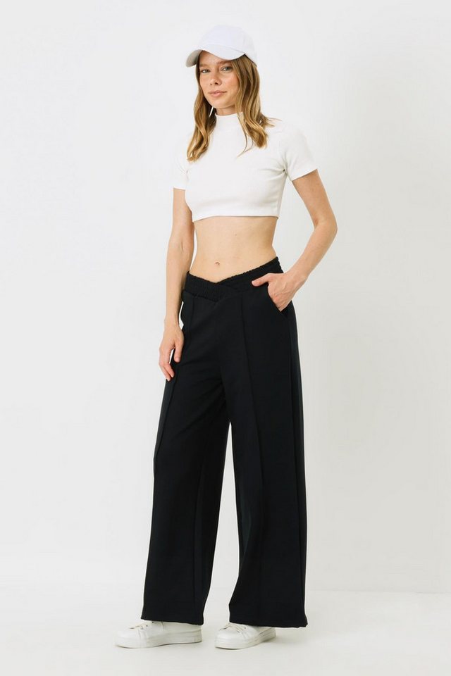 C&CITY Pyjama Damen High-Waisted Baggy Sweatpants von C&CITY