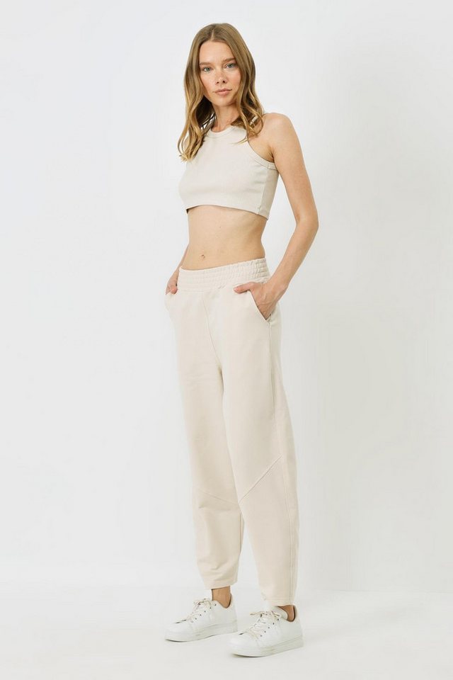 C&CITY Pyjama Damen Jogginghose mit Stickdetails von C&CITY