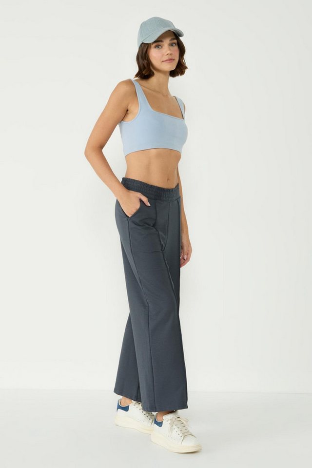 C&CITY Pyjama Damen Stitch Detail Palazzo Sweatpants von C&CITY