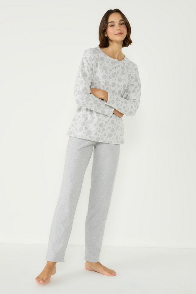 C&CITY Pyjama Gemütliches Langarm-Pyjama-Set mit Taschen C&CITY Pyjama Gemütliches Langarm-Pyjama-Set mit Taschen von C&CITY