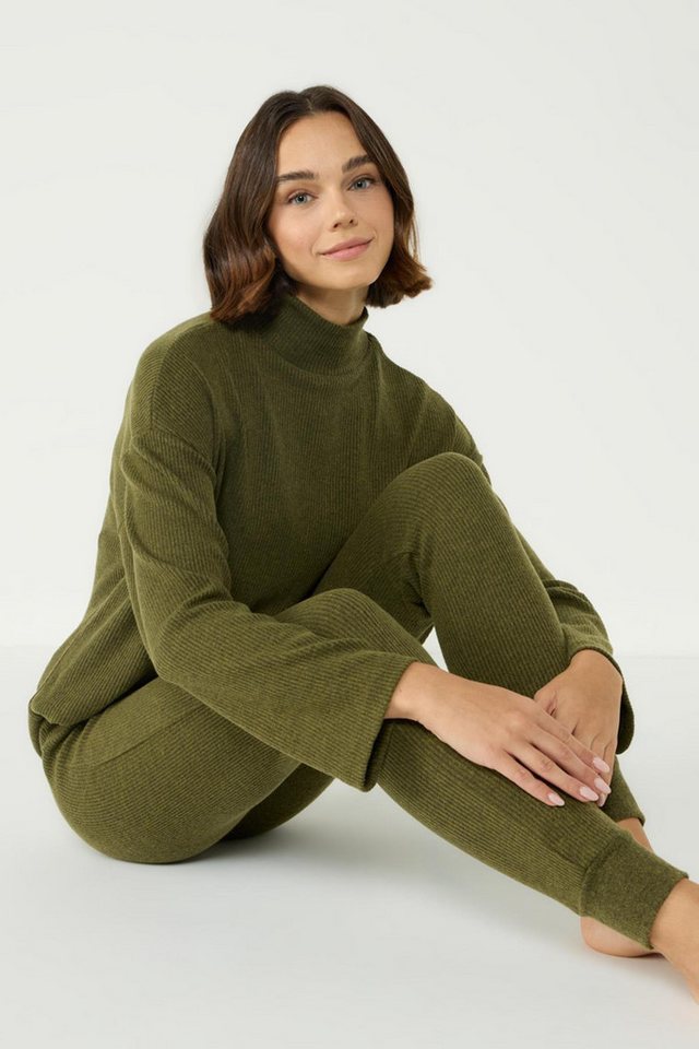C&CITY Pyjama Halb-Fischerkragen Langarm Leggings Set von C&CITY