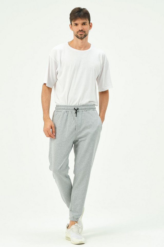 C&CITY Pyjama Herren-Jogginghose mit elastischem Bein und Seitentaschen 781 Schwarz von C&CITY