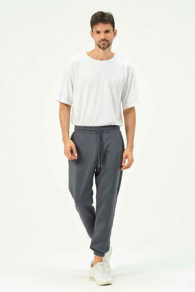 C&CITY Pyjama Herren Jogginghose mit elastischem Bund und Seitentasche von C&CITY