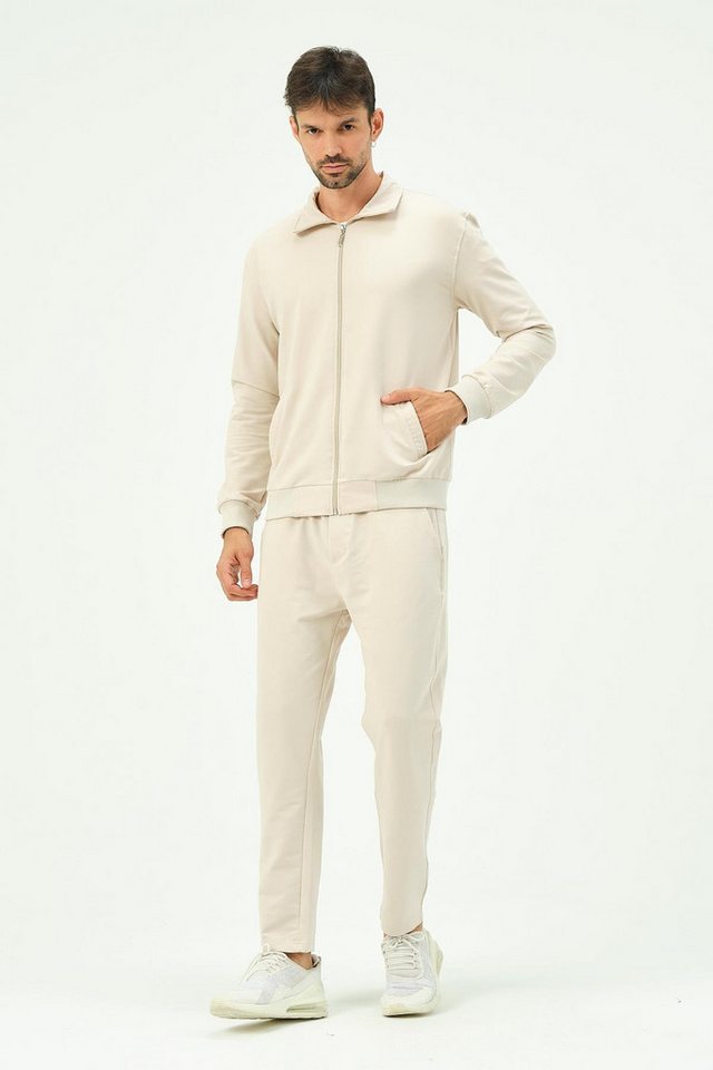 C&CITY Pyjama Herren Zip-Front Straight-Leg Trainingsanzug von C&CITY