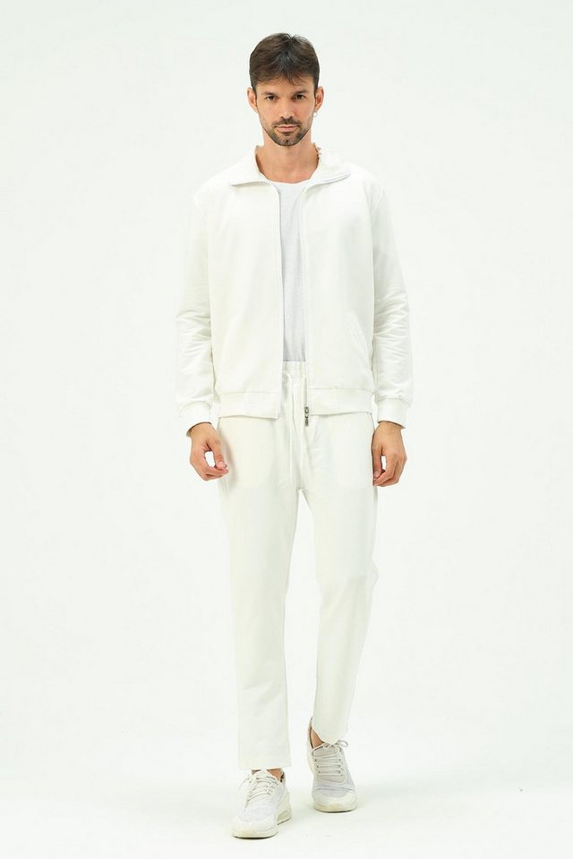 C&CITY Pyjama Herren Zip-Front Straight-Leg Trainingsanzug von C&CITY