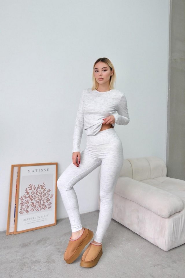 C&CITY Pyjama Hohe Taille Hose von C&CITY