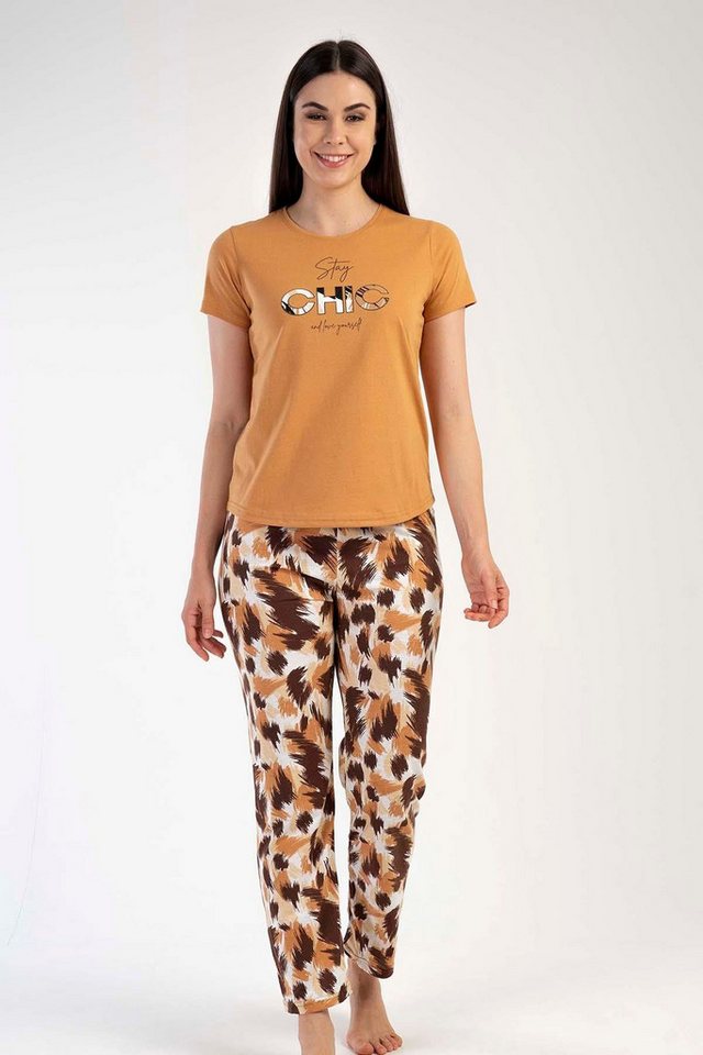 C&CITY Pyjama Kurzarm-Pyjama-Set von C&CITY