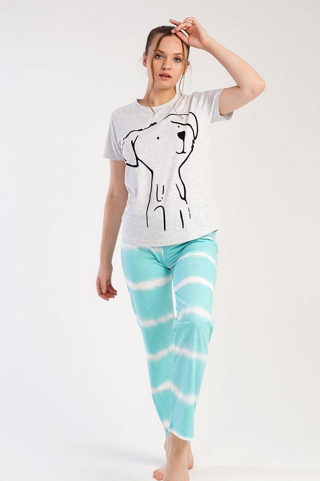 C&CITY Pyjama Kurzarm-Pyjama-Set C&CITY Pyjama Kurzarm-Pyjama-Set von C&CITY