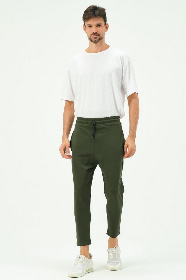 C&CITY Pyjama Locker geschnittene Herren-Jogginghose mit geradem Bein 785 Milchbraun von C&CITY