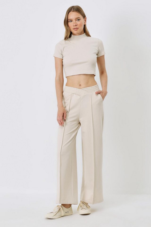 C&CITY Pyjamahose Baggy-Jogginghose mit weitem Bein und hoher Taille für Damen 747 Beige C&CITY Pyjamahose Baggy-Jogginghose mit weitem Bein und hoher Taille für Damen 747 Beige von C&CITY