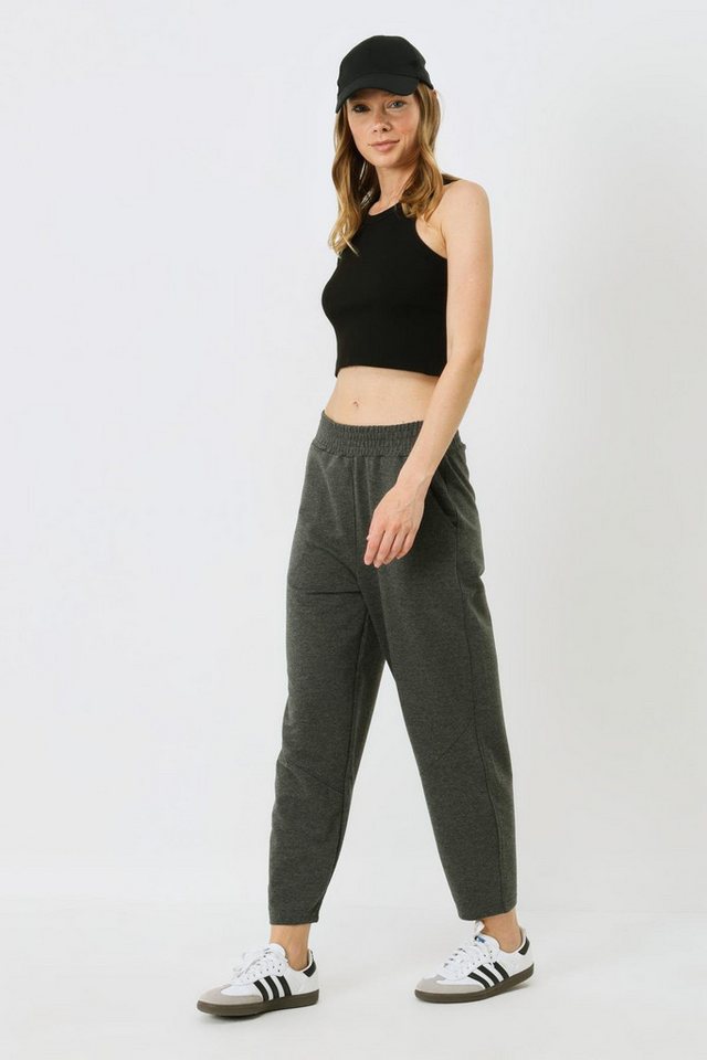 C&CITY Pyjamahose Damen-Jogginghose mit Nahtdetail 745 Smoked C&CITY Pyjamahose Damen-Jogginghose mit Nahtdetail 745 Smoked von C&CITY
