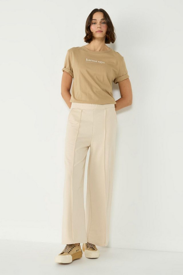C&CITY Pyjamahose Damen-Palazzo-Jogginghose mit Nahtdetail 746 Beige C&CITY Pyjamahose Damen-Palazzo-Jogginghose mit Nahtdetail 746 Beige von C&CITY