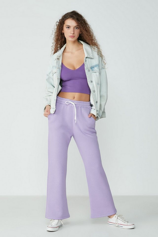 C&CITY Pyjamahose Deutsche Flare-Sweatpants von C&CITY