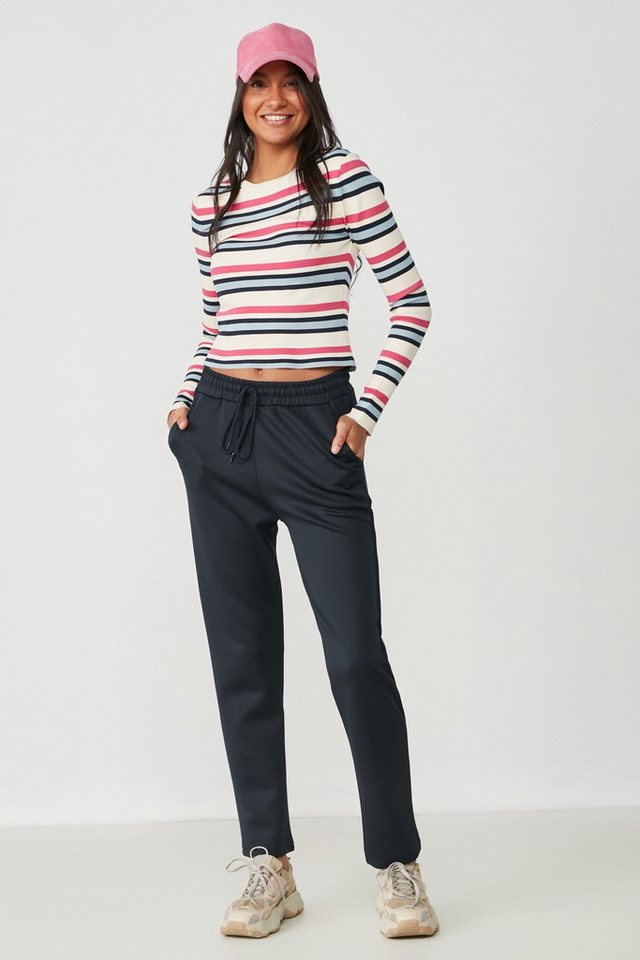 C&CITY Pyjamahose Flache Saum Jogginghose C&CITY Pyjamahose Flache Saum Jogginghose von C&CITY
