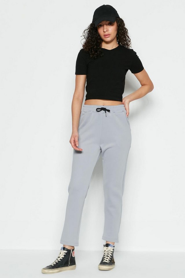 C&CITY Pyjamahose Flache Saum Jogginghose von C&CITY