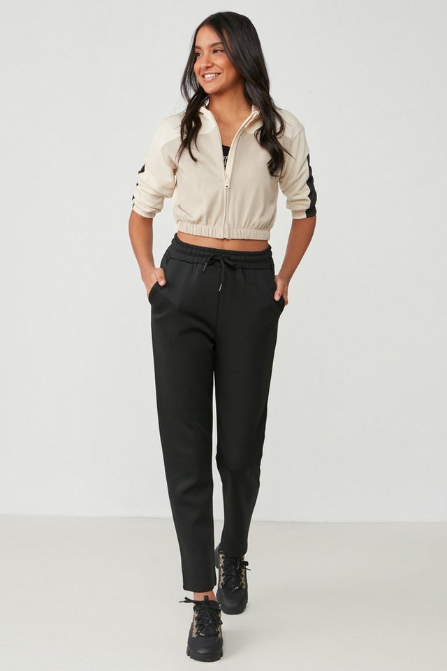 C&CITY Pyjamahose Flache Saum Jogginghose von C&CITY