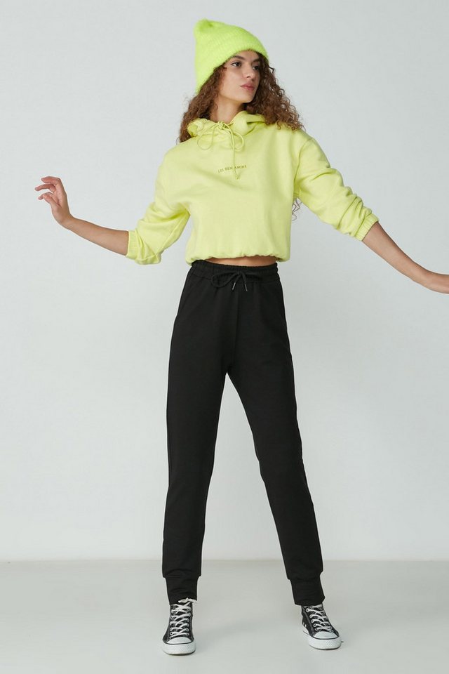 C&CITY Pyjamahose Jogger Cuff Sport-Jogginghose 735 Ecru von C&CITY