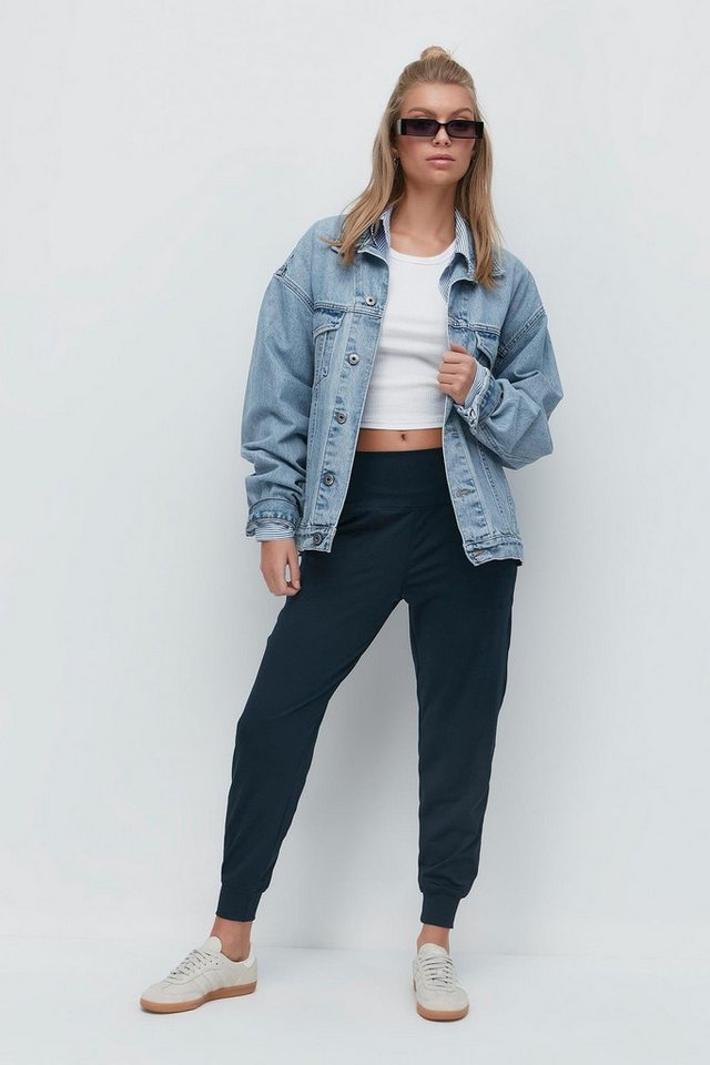 C&CITY Pyjamahose Jogginghose mit hohem Bund und Bündchen am Bein, 811, Marineblau C&CITY Pyjamahose Jogginghose mit hohem Bund und Bündchen am Bein, 811, Marineblau von C&CITY