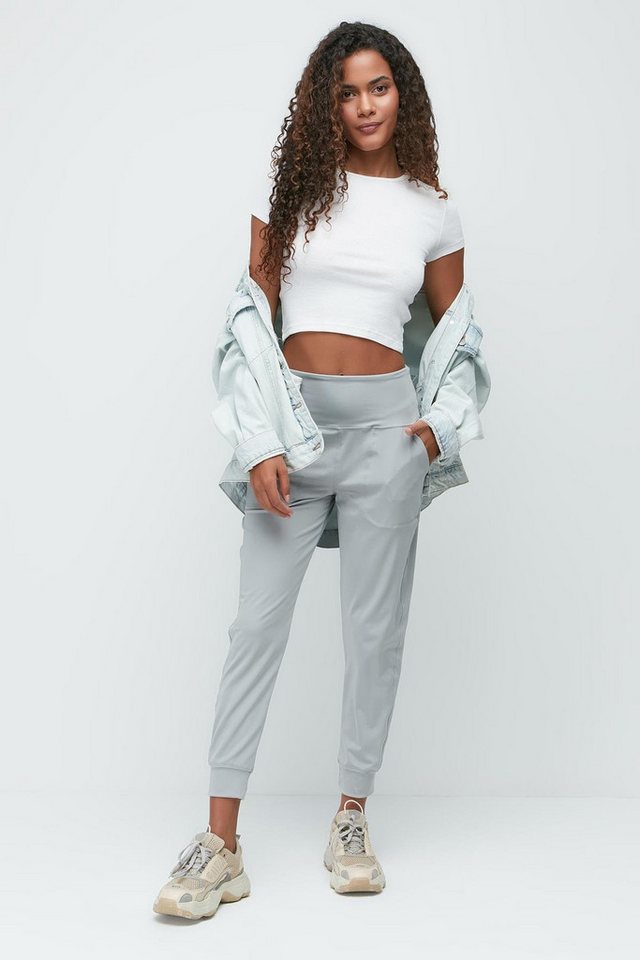 C&CITY Pyjamahose Jogginghose mit hohem Bund und Bündchen am Bein, 811, Marineblau C&CITY Pyjamahose Jogginghose mit hohem Bund und Bündchen am Bein, 811, Marineblau von C&CITY