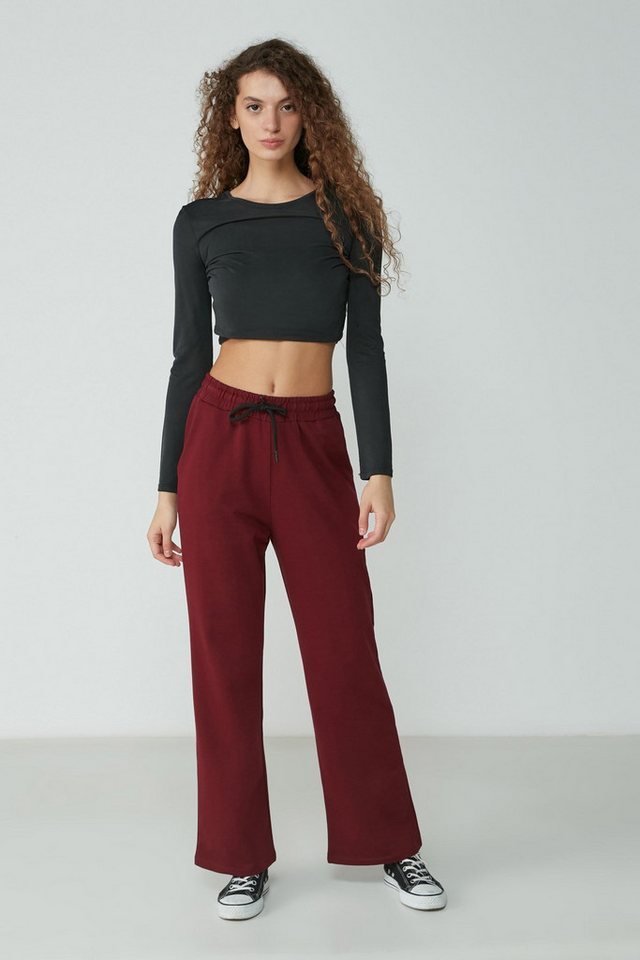 C&CITY Pyjamahose Jogginghose mit weitem Bein 736 Ecru C&CITY Pyjamahose Jogginghose mit weitem Bein 736 Ecru von C&CITY