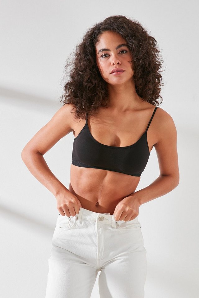 C&CITY Schalen-BH Damen Modal Baumwoll Gepolstertes Bustier von C&CITY