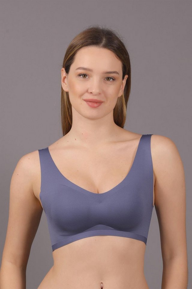 C&CITY Schalen-BH Nahtloser Laser-Entfernbarer Gepolsterter Bralette von C&CITY