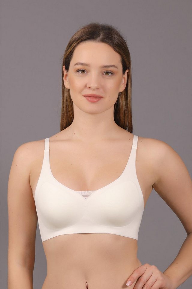 C&CITY Schalen-BH Nahtloser Laser-Entfernbarer Gepolsterter Bralette von C&CITY